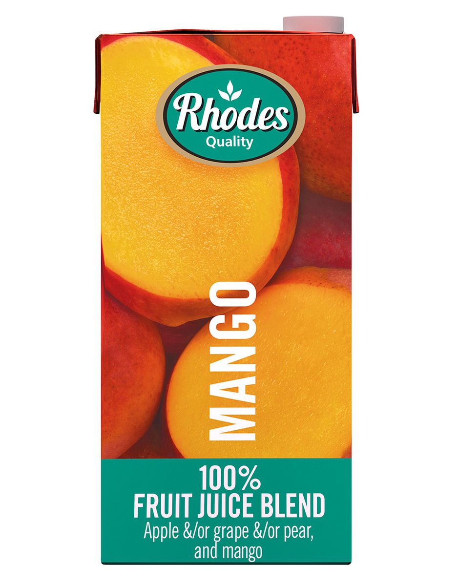 RHODES 100% Fruit Juice - Mango 1lt x 12