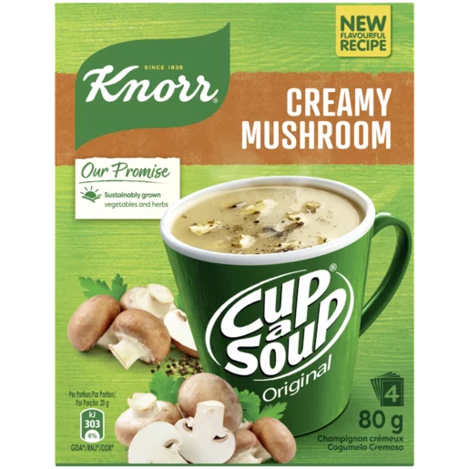 KNORR Cup-a-Soup Creamy Mushroom 84g x 4 x 10