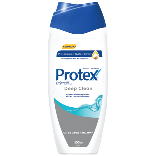 Protex for Men Shower Gel - Deep Clean 500ml x 12