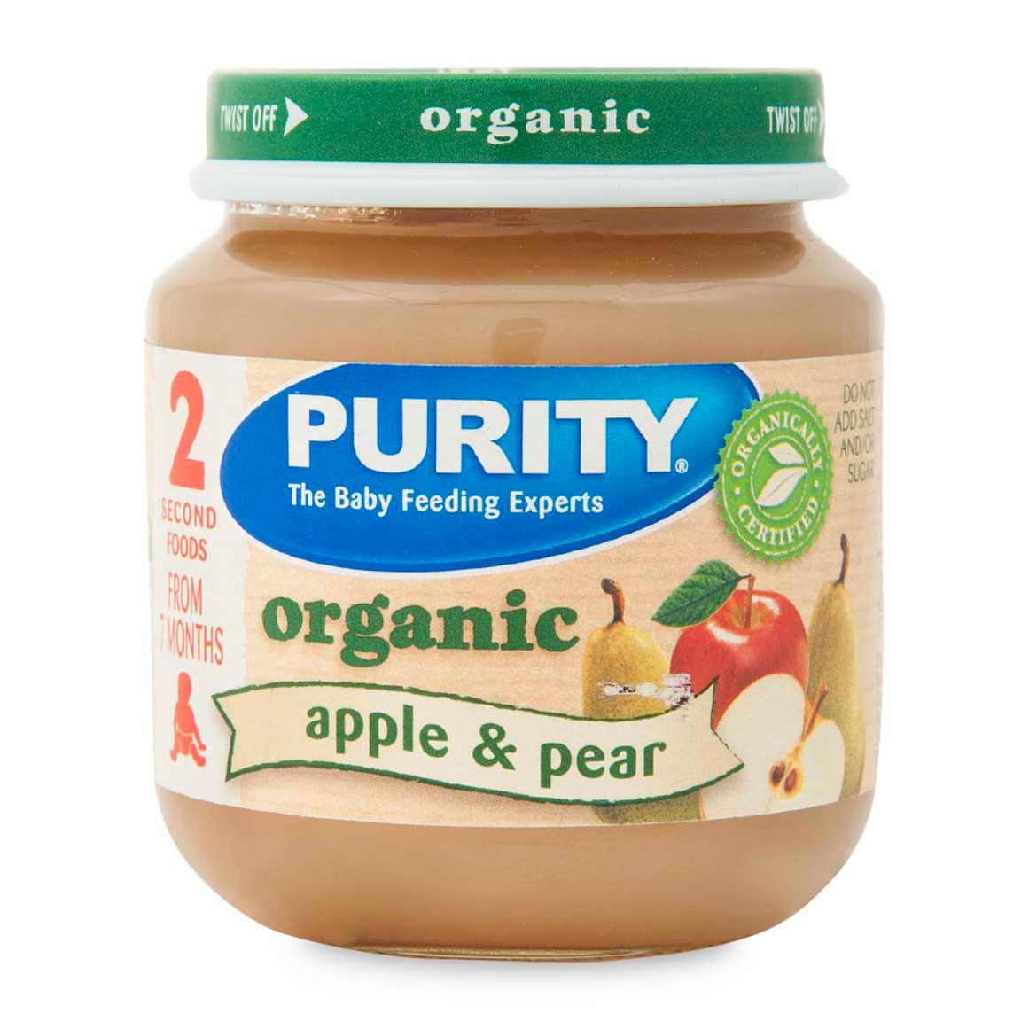 Purity - Stage 2 Apple & Pear 125ml x 24