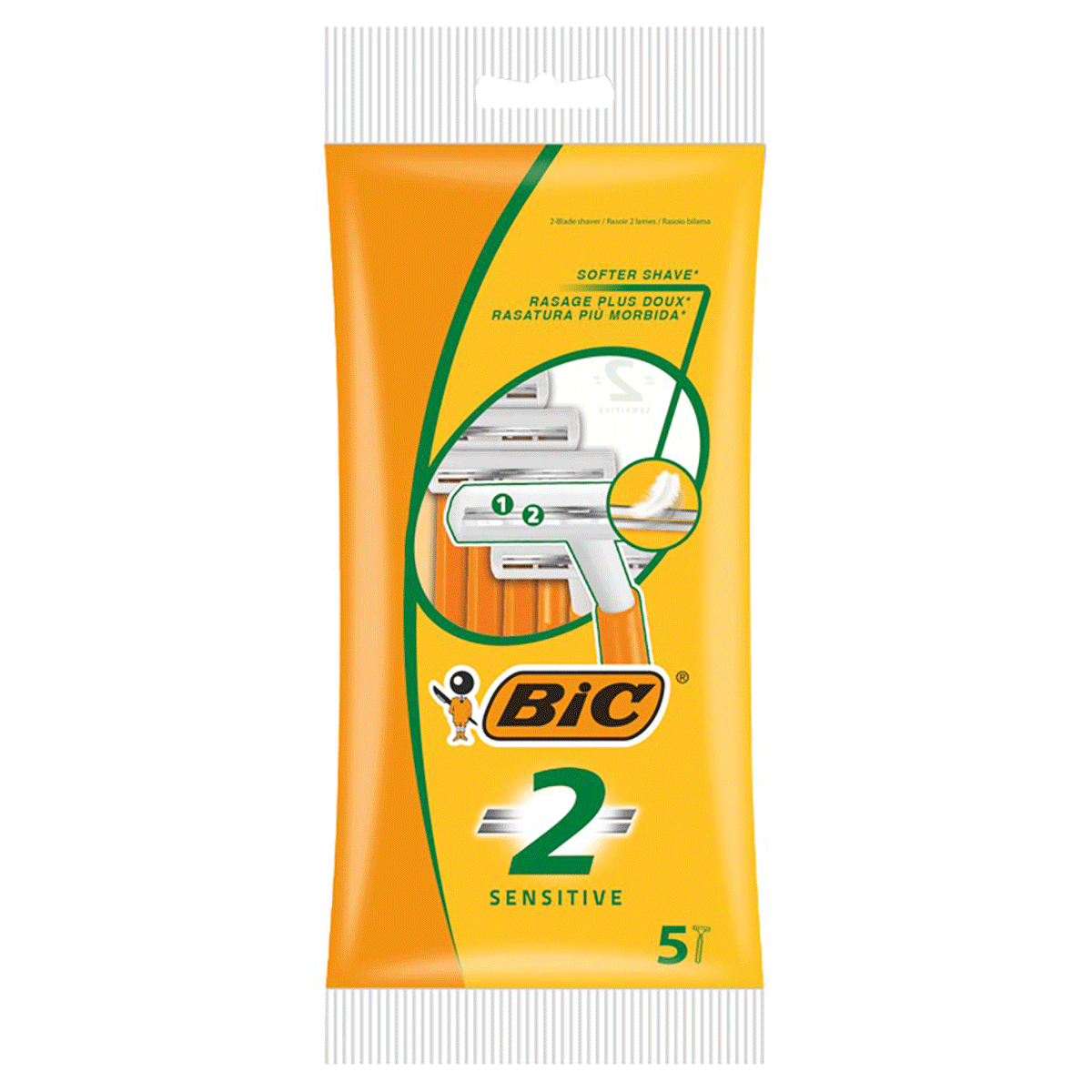 BIC 2 Blades Sensitive Razors 5's x 20